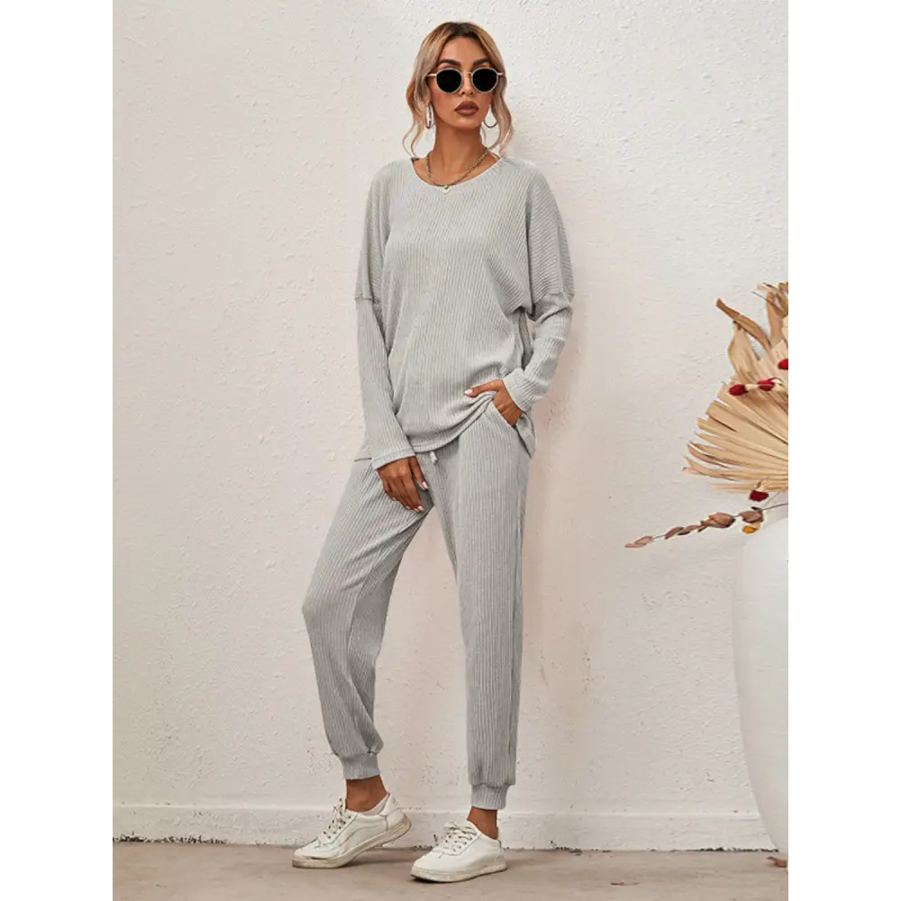 Chic two-piece opaque set for timeless designer clothing enthusiasts $36.84 tied and pocketed - a splendid blend