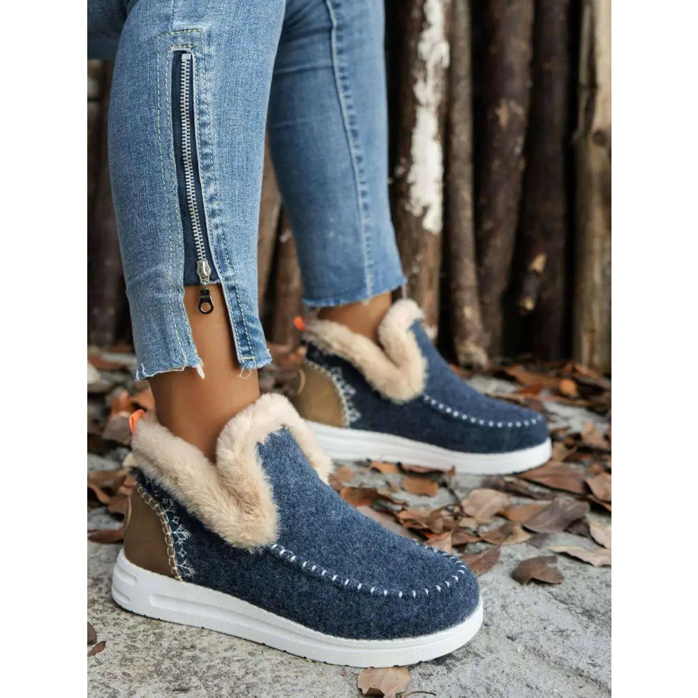 Luxury fashion for women furry suede round toe flat sneakers $24.99 delightfully, the soles are not just functional