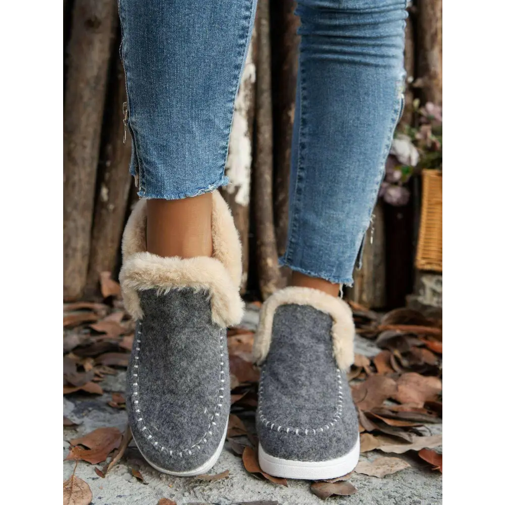 Luxury fashion for women furry suede round toe flat sneakers $24.99 delightfully, the soles are not just functional