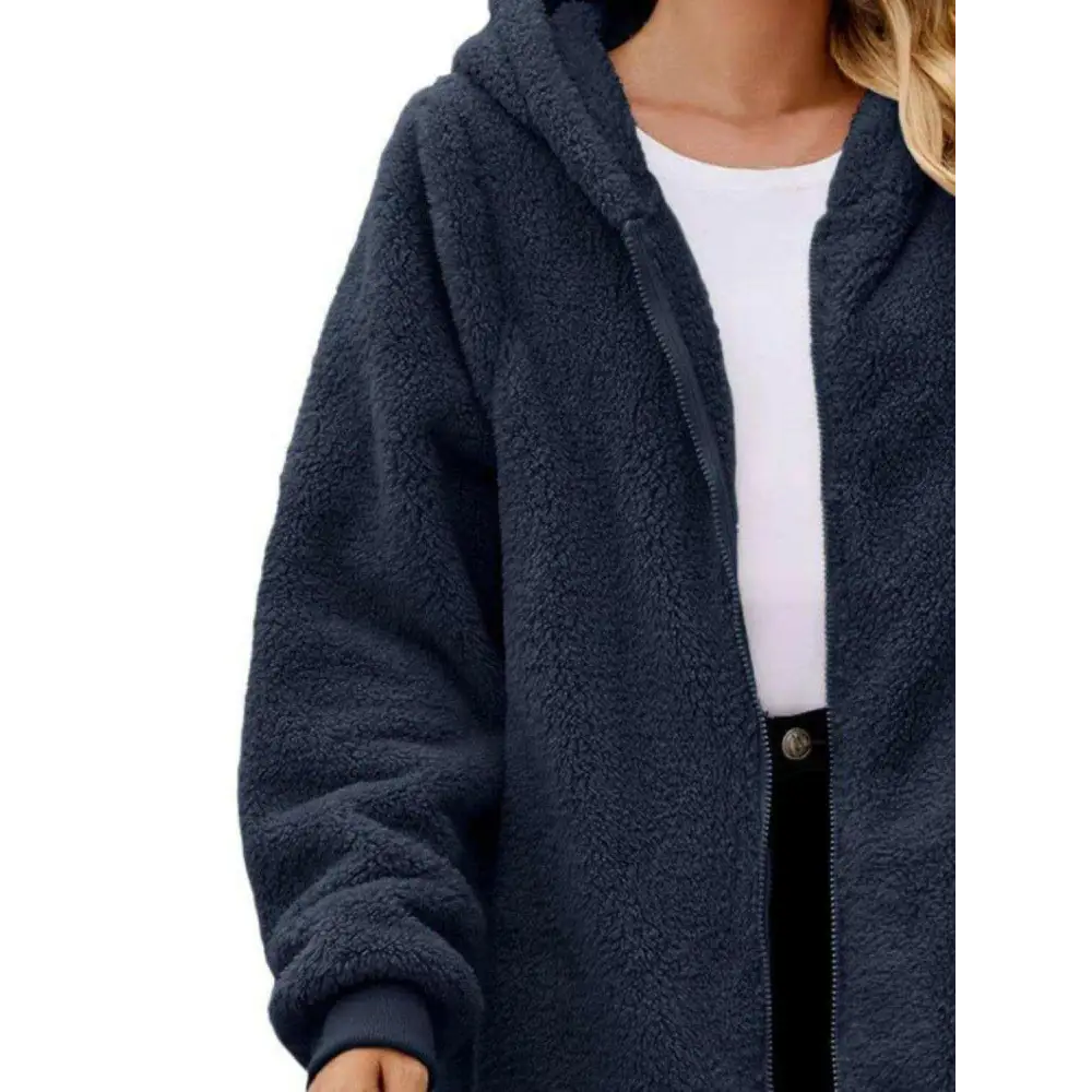 Cozy long sleeve hooded jacket elevates luxury fashion for women $27.62 pocketed for convenience and style normal,