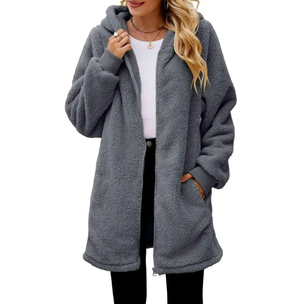 Cozy long sleeve hooded jacket elevates luxury fashion for women $27.62 pocketed for convenience and style normal,