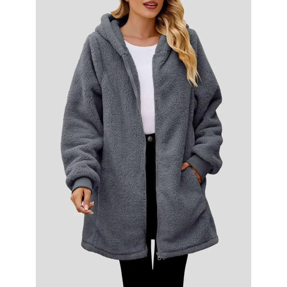 Cozy long sleeve hooded jacket elevates luxury fashion for women $27.62 pocketed for convenience and style normal,