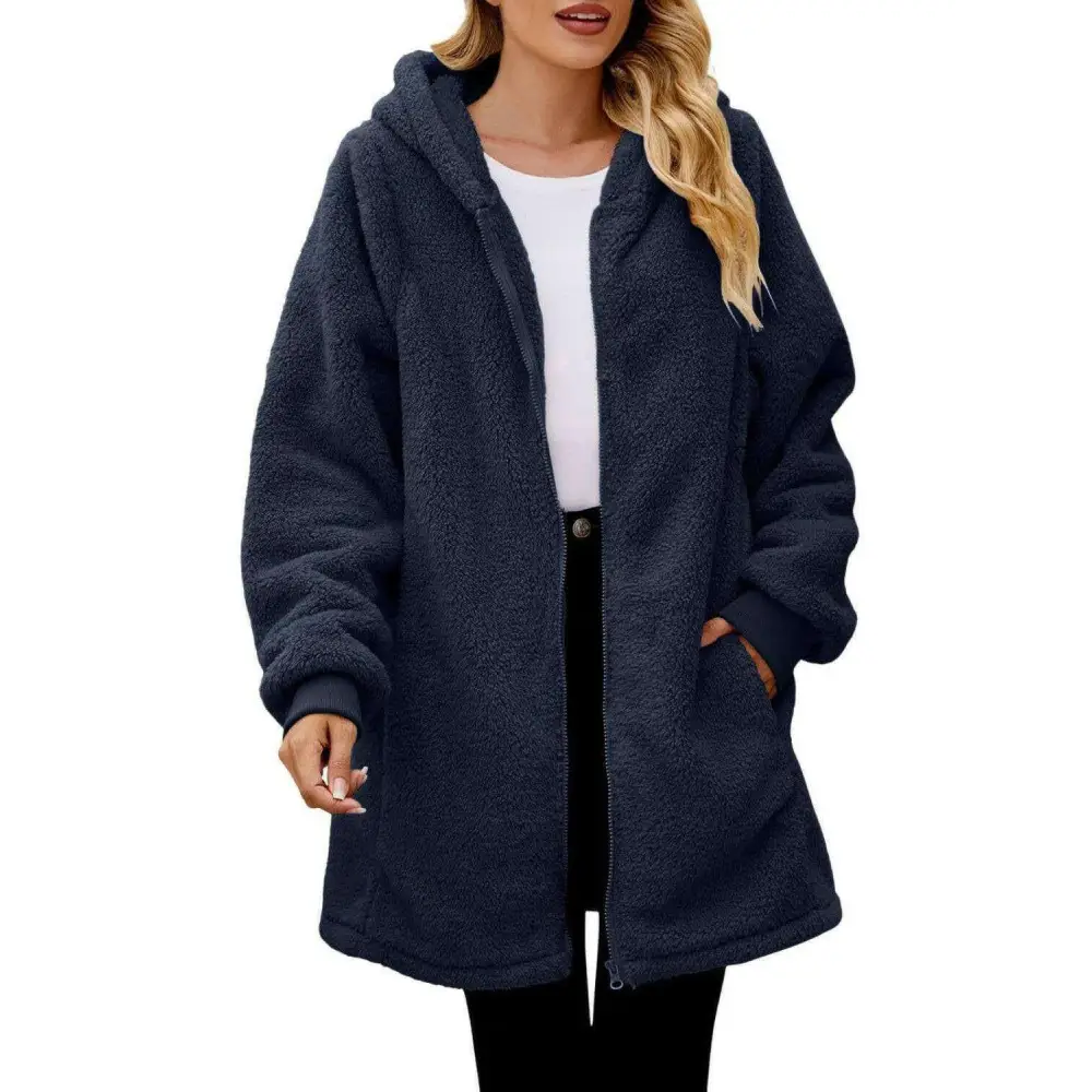 Cozy long sleeve hooded jacket elevates luxury fashion for women $27.62 pocketed for convenience and style normal,