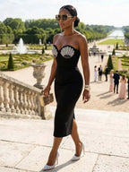 GALA DRESS Gold Sequin VERSALLES - BYMANYC ® New York