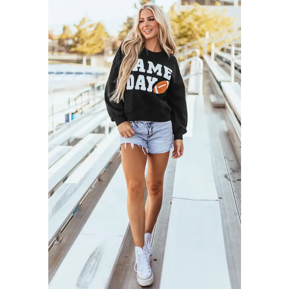 Elevate your wardrobe with the game day luxury fashion sweatshirt $44.99 a chic and effortlessly stylish basic style