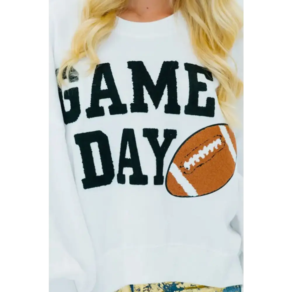 Elevate your wardrobe with the game day luxury fashion sweatshirt $44.99 a chic and effortlessly stylish basic style