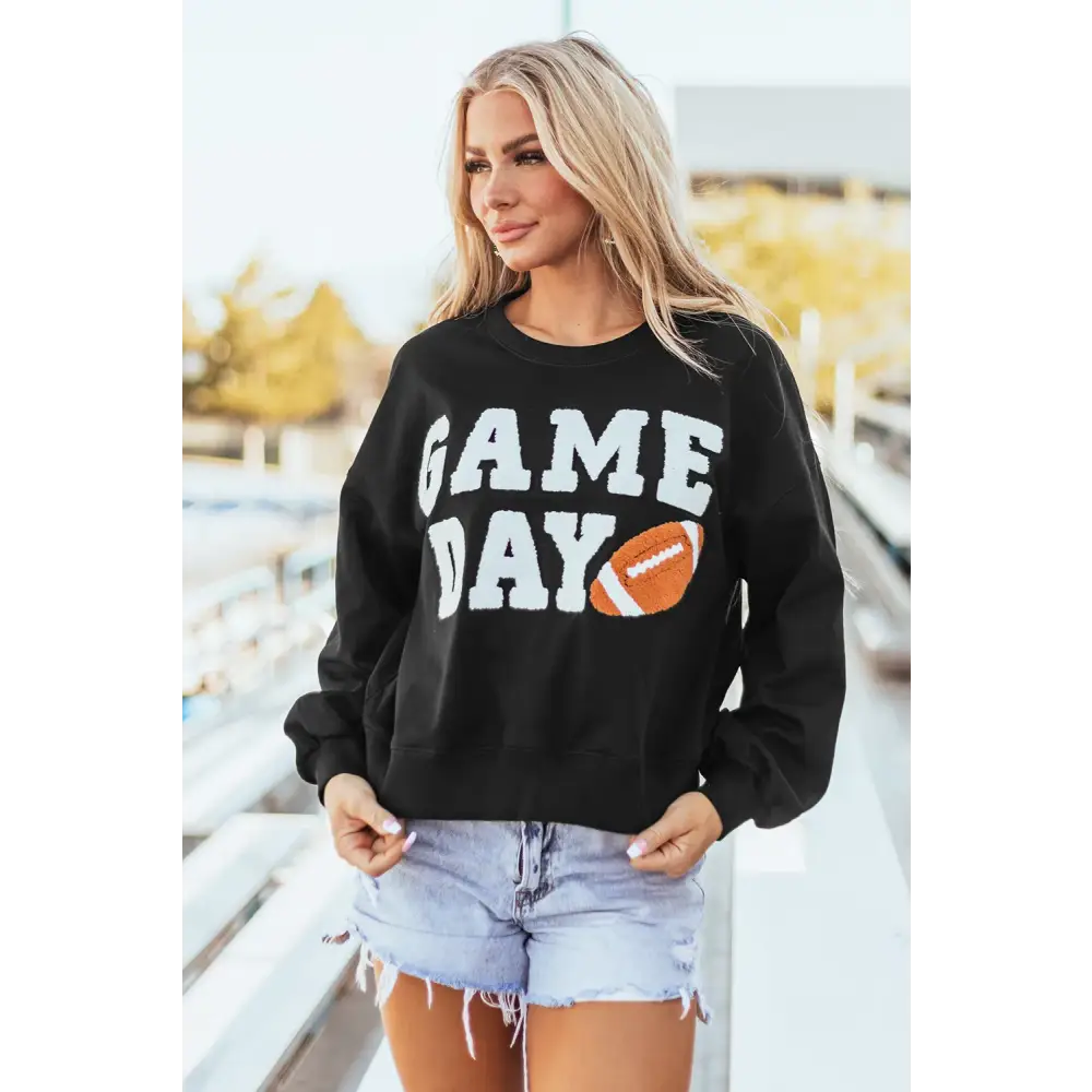 Elevate your wardrobe with the game day luxury fashion sweatshirt $44.99 a chic and effortlessly stylish basic style