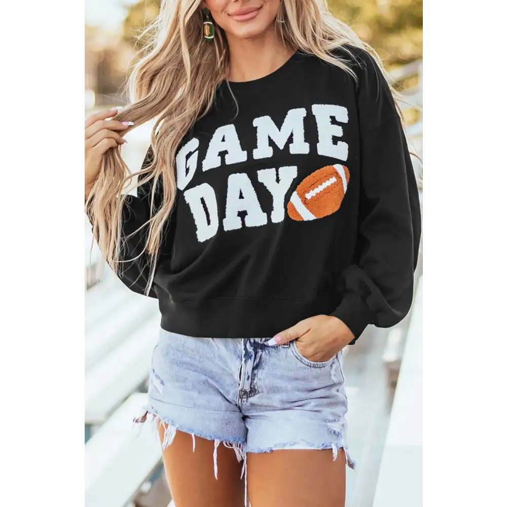 Elevate your wardrobe with the game day luxury fashion sweatshirt $44.99 a chic and effortlessly stylish basic style