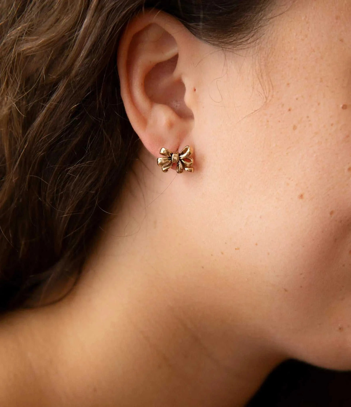 Gifted Golden Bow Post Earrings - Maven Couture IncEarrings