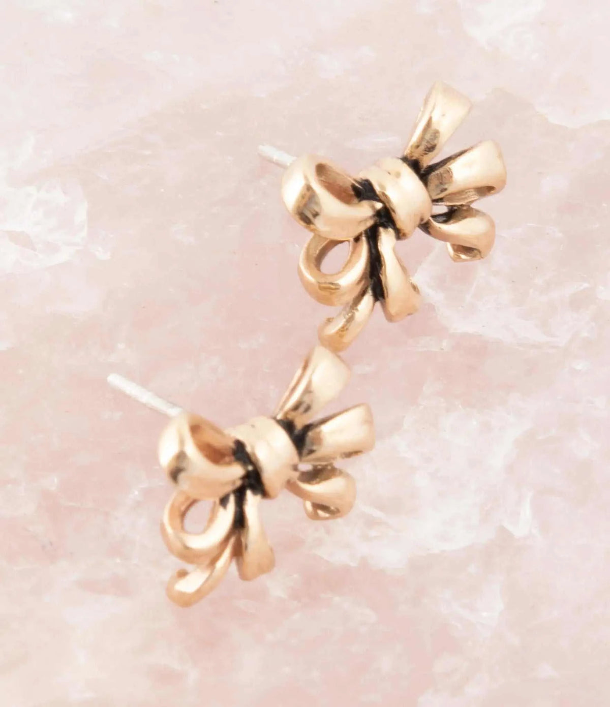 Gifted Golden Bow Post Earrings - Maven Couture IncEarrings