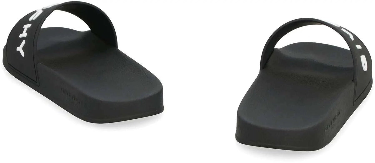 GIVENCHY Stylish Slide Sandals with Logo - 3 cm Rubber Sole - Maven Couture IncSANDALS