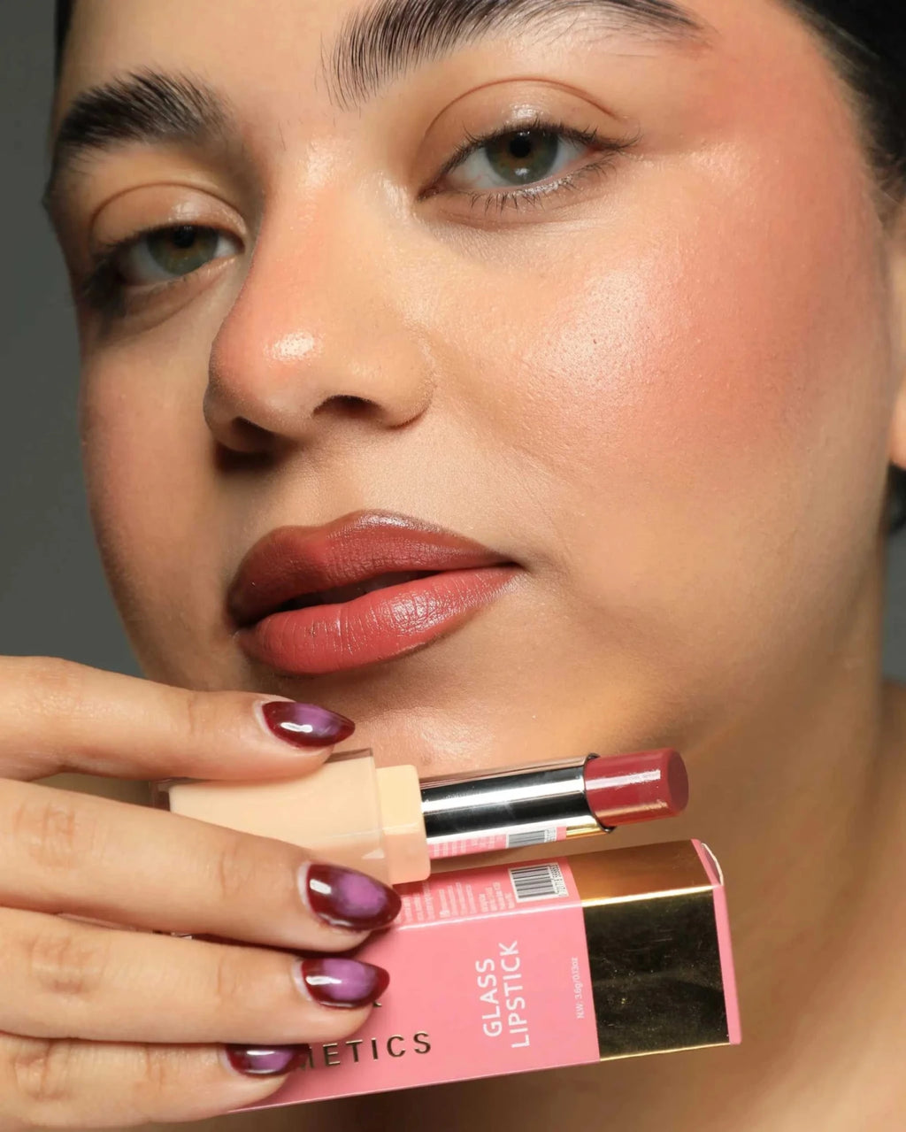 Glass Lipstick Red Sangria - Maven Couture Inc