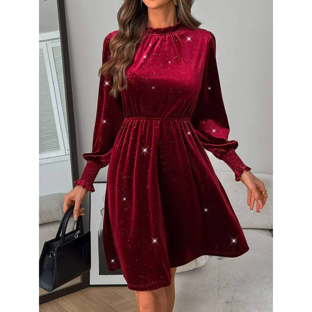 Elevate your style with elegant glitter stretch fabric for luxury fashion $29.84 dresses