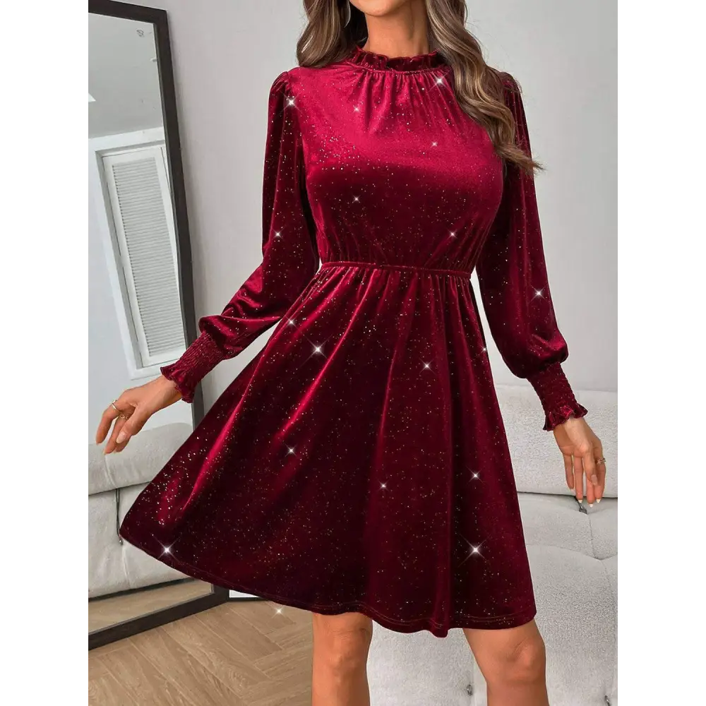 Elevate your style with elegant glitter stretch fabric for luxury fashion $29.84 dresses