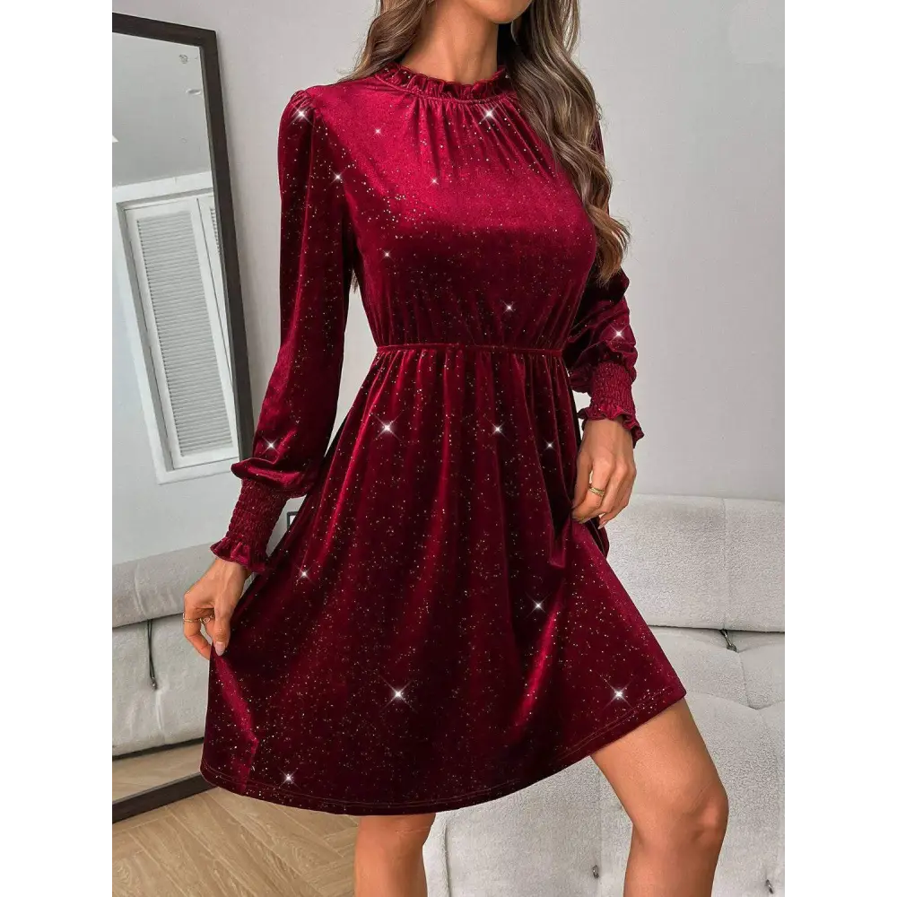 Elevate your style with elegant glitter stretch fabric for luxury fashion $29.84 dresses