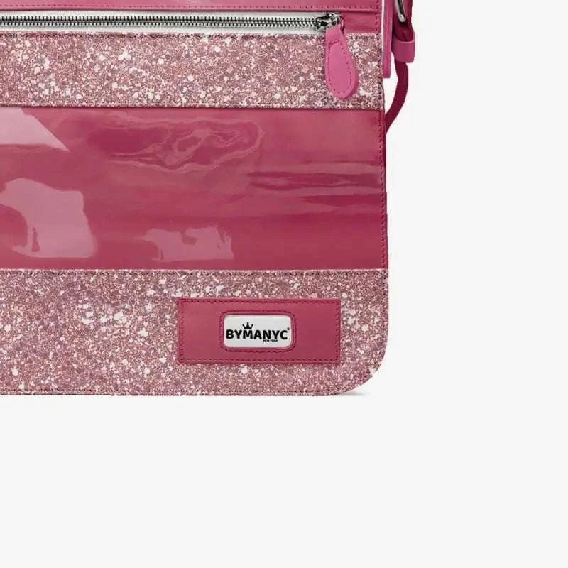 Glitter Pink Messenger Bag 16” | BYMANYC ® New York Glam Street Edition - Maven Couture IncBackpack