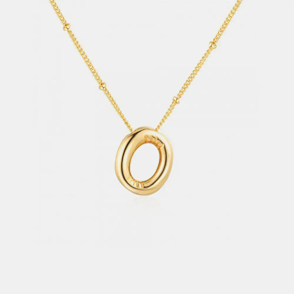 Gold-plated bubble initial necklace for timeless luxury fashion $9.99 1-piece, a stunning addition to your chic