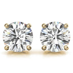 1.50 CTW Lab-Grown Diamond Stud Earrings – G/VS Clarity, 14k Gold Over Sterling Silver, White or Yellow Gold