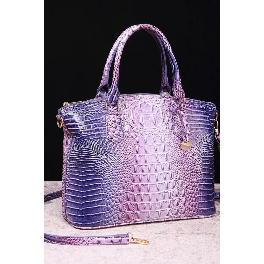 Elevate your style with the gradient pu leather handbag in luxury fashion $55 bag medium - perfectly proportioned