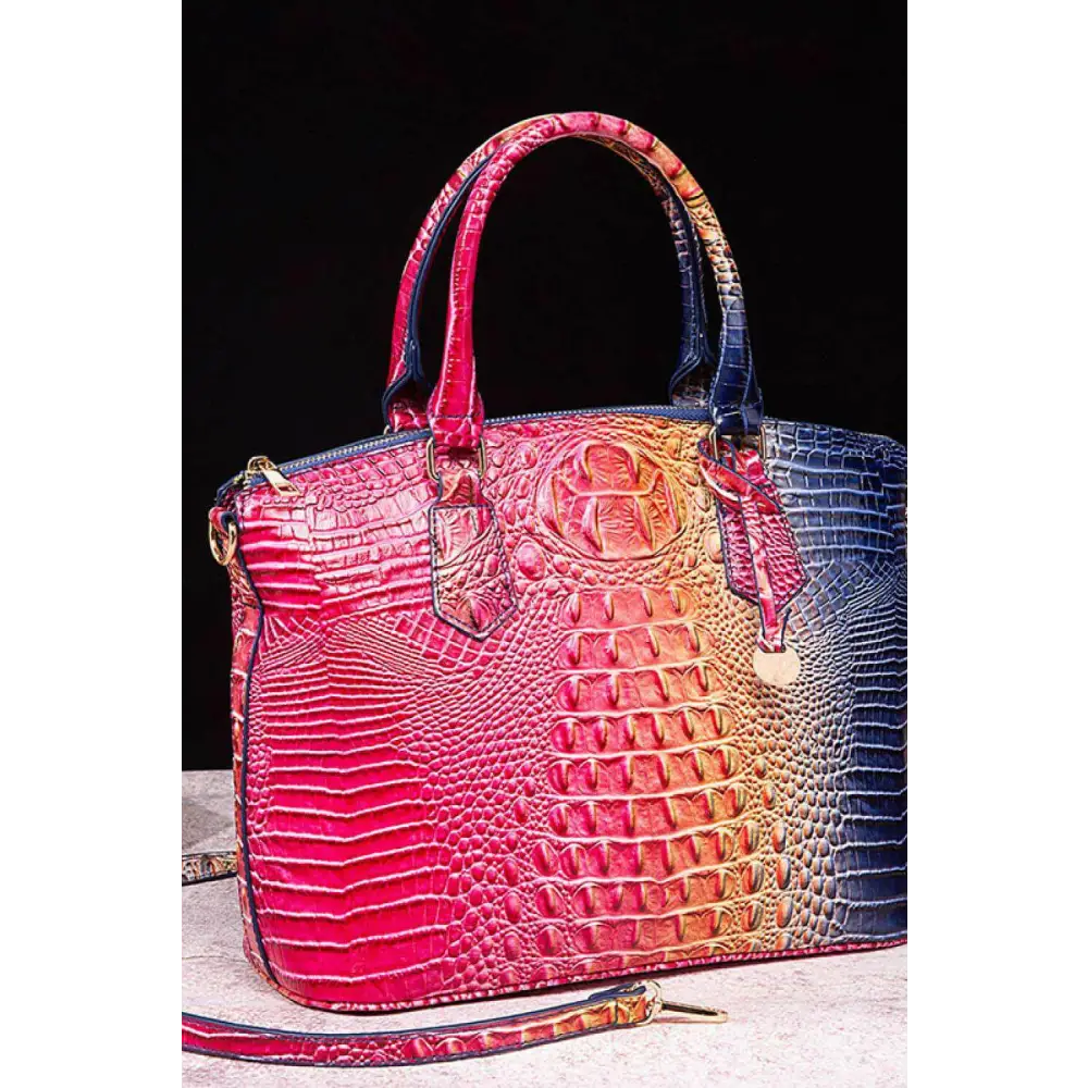 Elevate your style with the gradient pu leather handbag in luxury fashion $55 bag medium - perfectly proportioned