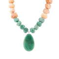 Green Aventurine Bold Pendant Necklace - Maven Couture IncNecklaces