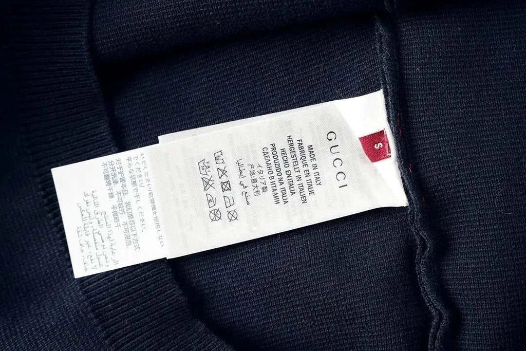Gucci Black T-Shirt No Collar | Luxury Cotton Streetwear - Maven Couture IncApparel > Tops > T-Shirts