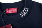 Gucci Black T-Shirt No Collar | Luxury Cotton Streetwear - Maven Couture IncApparel > Tops > T-Shirts
