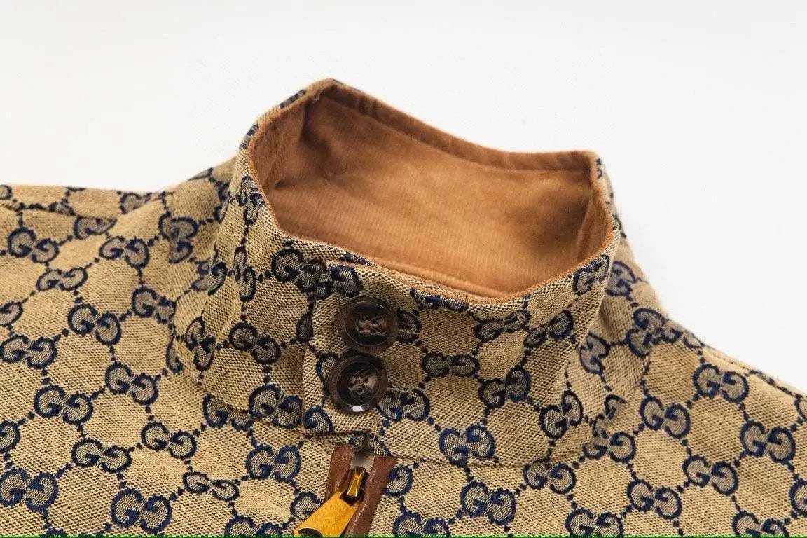 Gucci GG cotton canvas zip jacket - Maven Couture Inc