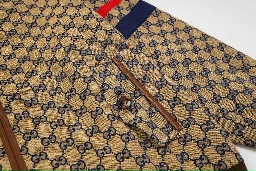 Gucci GG cotton canvas zip jacket - Maven Couture Inc