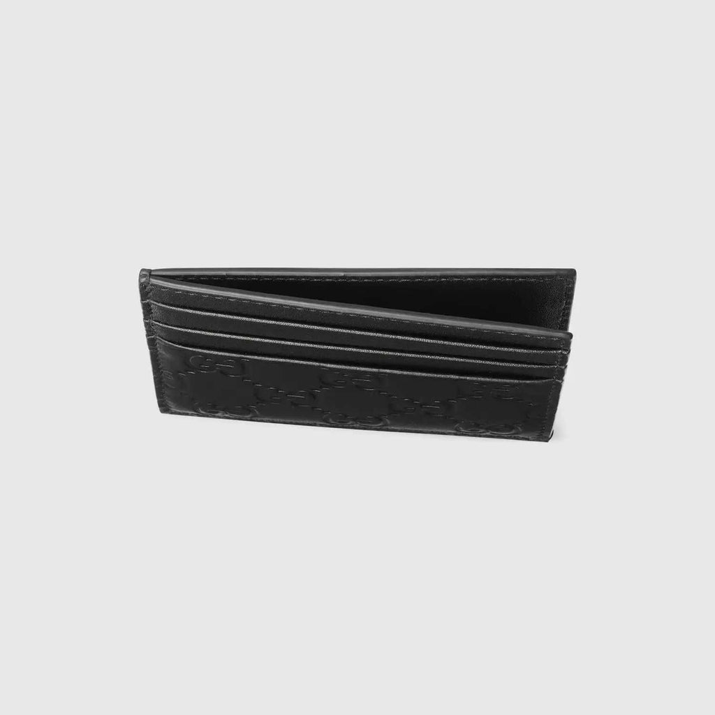 GUCCI Mini Leather Card Holder with Embossed Pattern - Dimensions: 10 x 8 cm - Maven Couture IncSMALL LEATHER GOODS