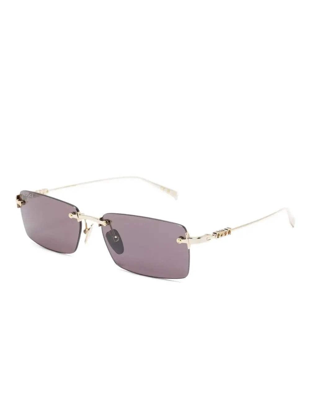 GUCCI Platinum Metal Sunglasses for Men - Maven Couture IncSUNGLASSES