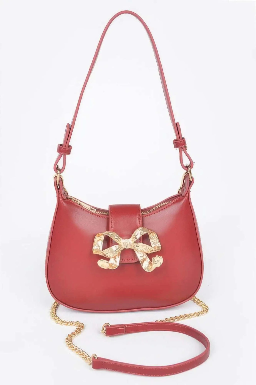 HANDBAG NOLITA Vegan Leather Small Hobo Metal Ribbon – BYMANYC ® New York