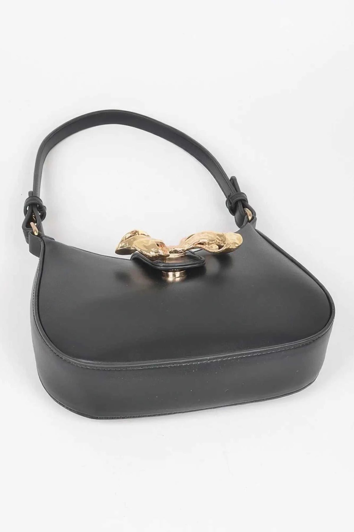 HANDBAG NOLITA Vegan Leather Small Hobo Metal Ribbon – BYMANYC ® New York