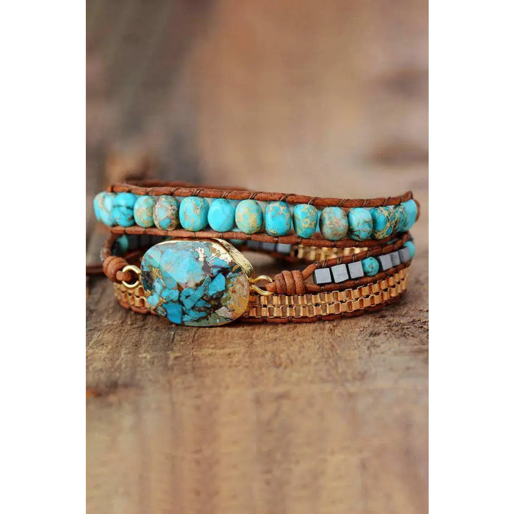 Handmade copper bracelet elevates luxury fashion for women $27 the enchanting patterns and unique colors of natural