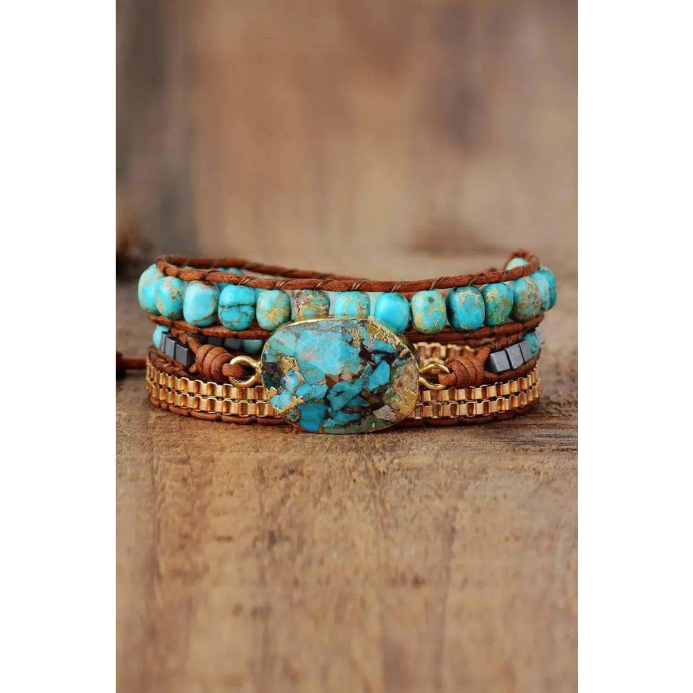 Handmade copper bracelet elevates luxury fashion for women $27 the enchanting patterns and unique colors of natural