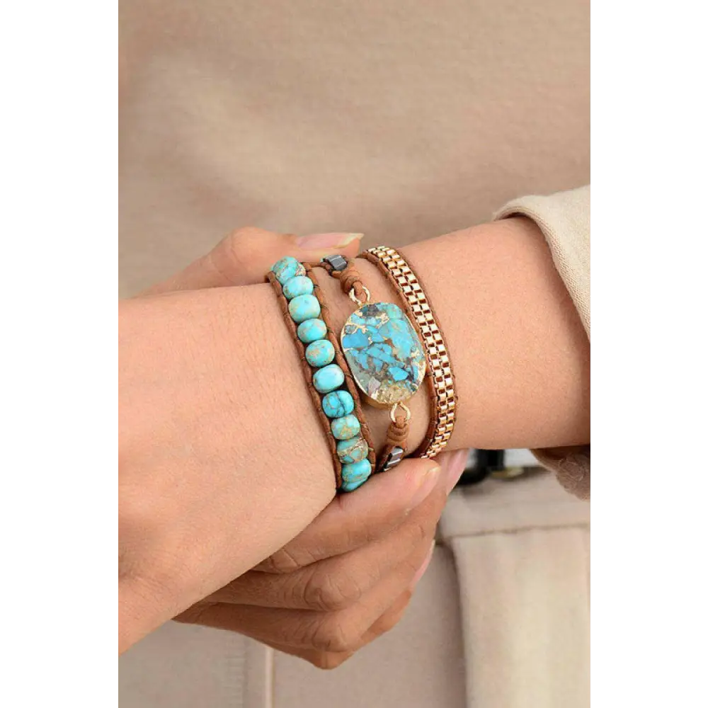 Handmade copper bracelet elevates luxury fashion for women $27 the enchanting patterns and unique colors of natural