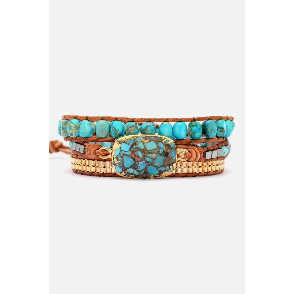 Handmade copper bracelet elevates luxury fashion for women $27 the enchanting patterns and unique colors of natural