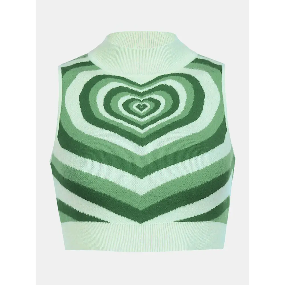 Elevate your style with the heart mock neck sweater vest in luxury fashion $19.99 this item embodies a basic style,