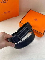 Hermes Men Black Buckle Belt 'Black' - Maven Couture Inc