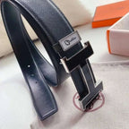 Hermes Men Black Buckle Belt 'Black' - Maven Couture Inc
