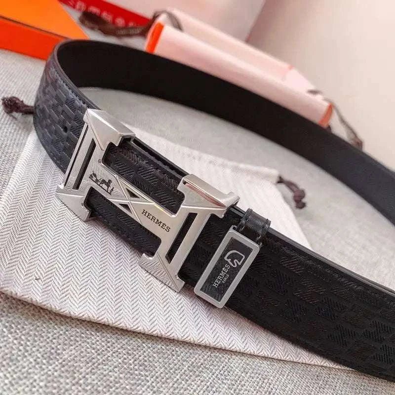 Hermes Men Buckle Belt 'Black' - Maven Couture Inc