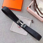 Hermes Men Buckle Belt 'Black' - Maven Couture Inc