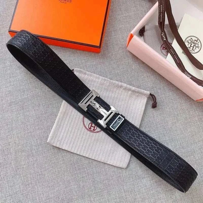 Hermes Men Buckle Belt 'Black' - Maven Couture Inc