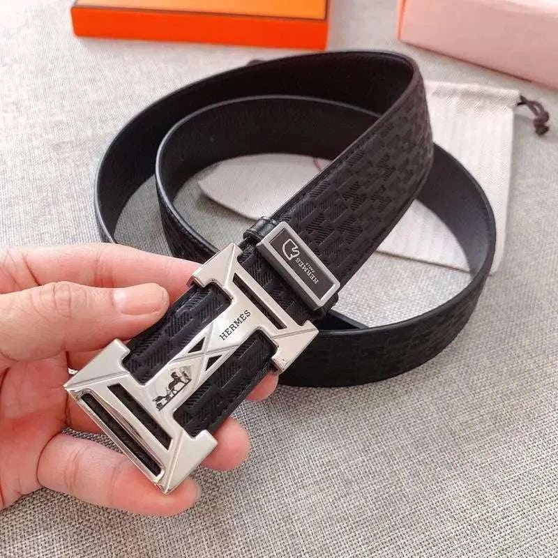 Hermes Men Buckle Belt 'Black' - Maven Couture Inc