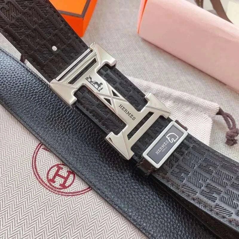Hermes Men Buckle Belt 'Black' - Maven Couture Inc