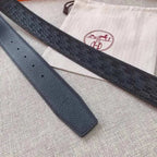Hermes Men Buckle Belt 'Black' - Maven Couture Inc
