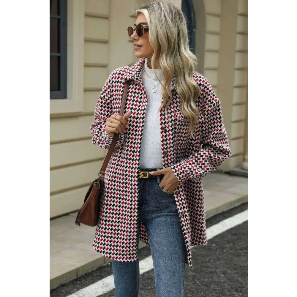 Discover luxury fashion for women with the exclusive dropped shoulder coat $42.08 buttoned for a classic look, pocketed