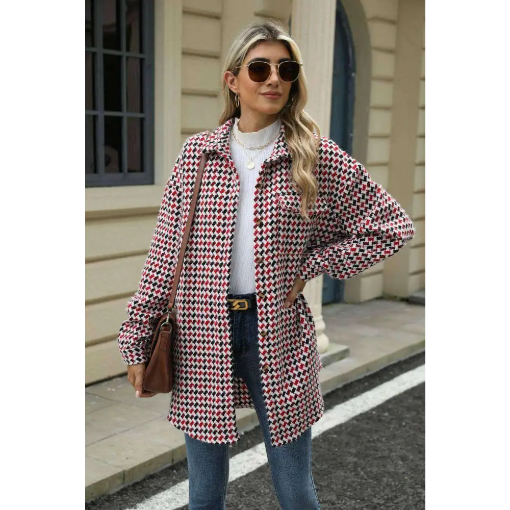 Discover luxury fashion for women with the exclusive dropped shoulder coat $42.08 buttoned for a classic look, pocketed