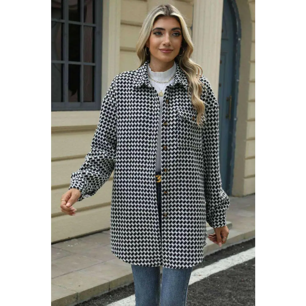 Discover luxury fashion for women with the exclusive dropped shoulder coat $42.08 buttoned for a classic look, pocketed