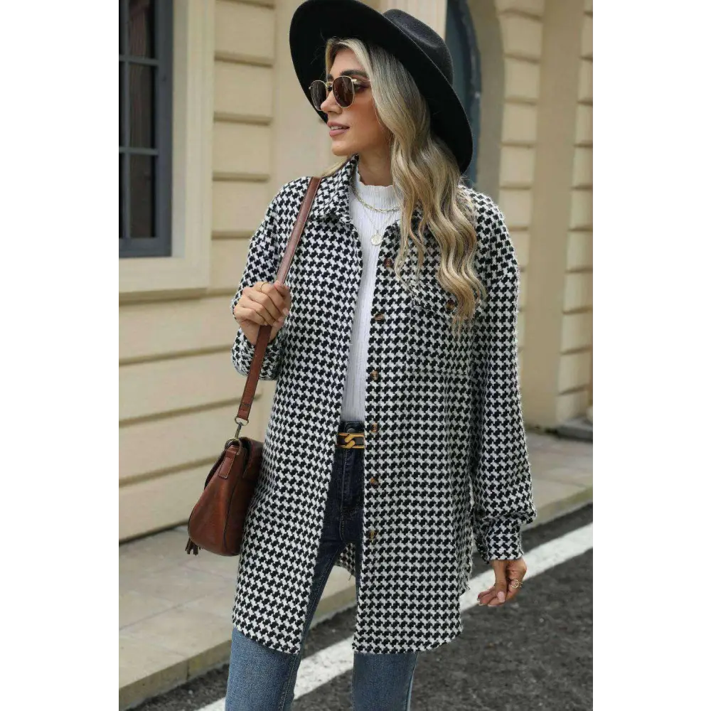 Discover luxury fashion for women with the exclusive dropped shoulder coat $42.08 buttoned for a classic look, pocketed